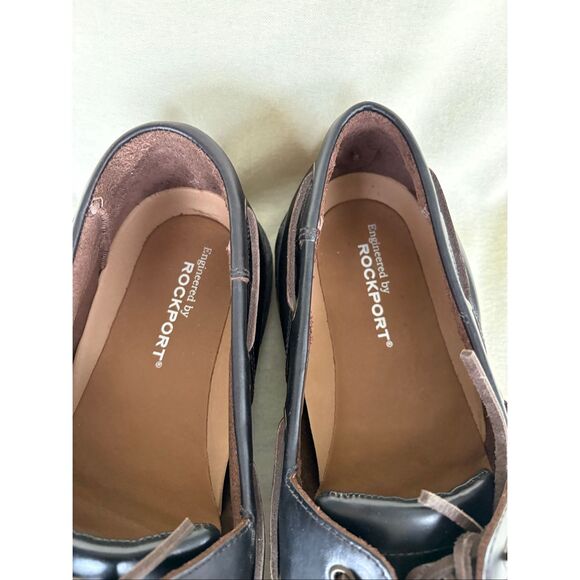 Rockport Men’s Leather Boat Shoes Loafers Brown Lace Up Comfort Casual Size 15W main image 5